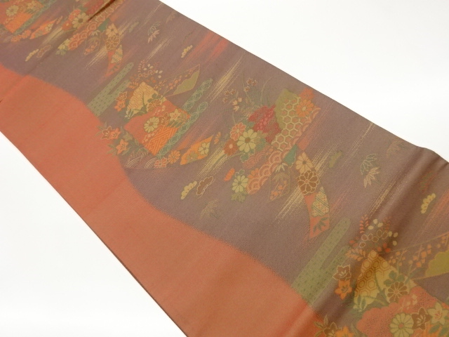 JAPANESE FUKURO OBI / WOVEN TANZAKU